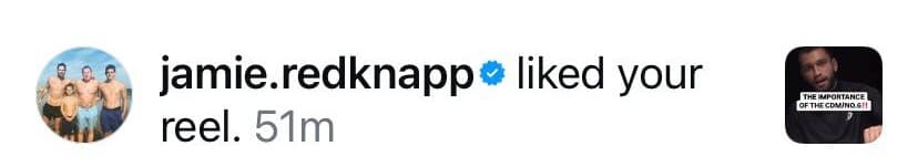 jamie.redknapp liked your reel.